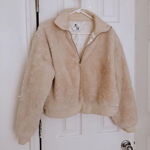 Faux fur coat